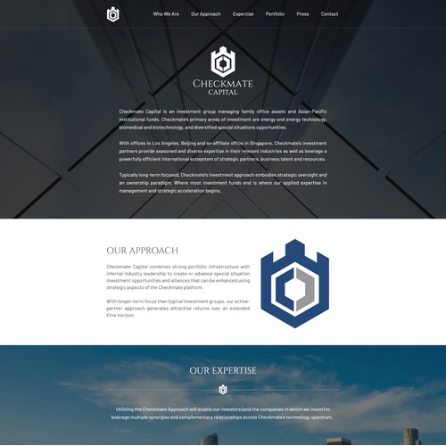 Website Design For Checkmate Capital