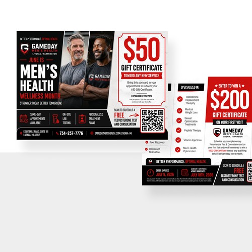 Men’s Health Postcard Campaign