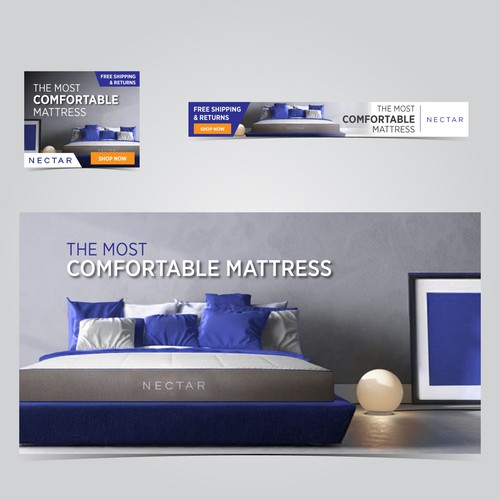 Mattress Springbed Banner Ads Design