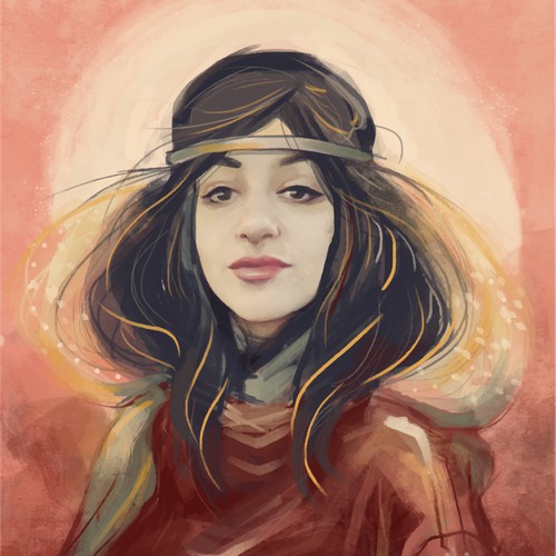 Portrait of a singer