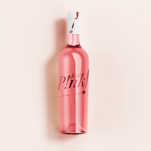 Just Pink Wine Bottle Proposal