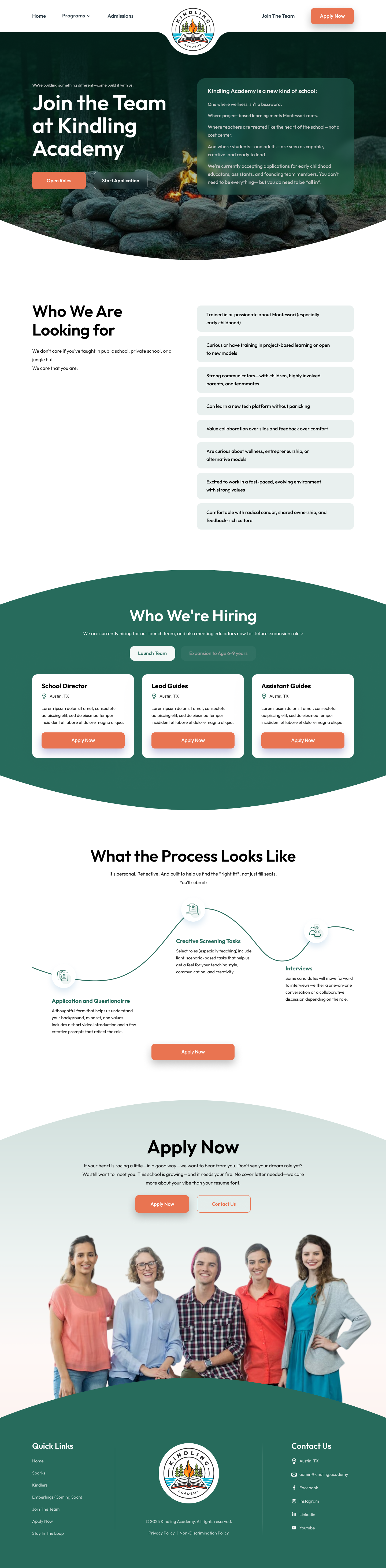 Build the Brand Site for a Wellness-Driven Montessori Startup School