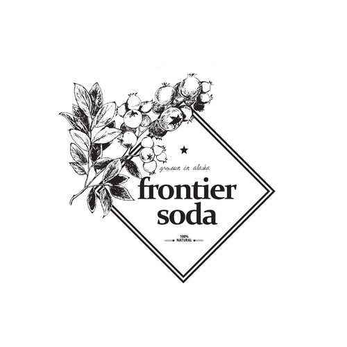 Logo design for natural drink