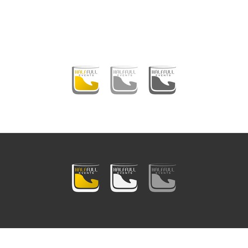Create a logo for start up promotion company.  Half Full Events