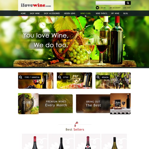 Create a design that will capture the heart of Wine Lovers
