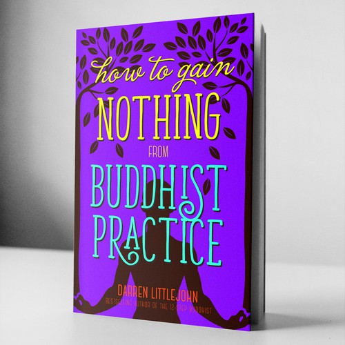 Vibrant cover for Buddhist book
