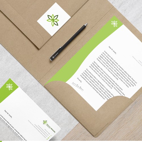 Letterhead concept for Trauma and Healing Foundation