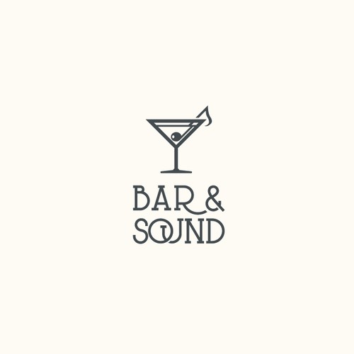 Clever logo for Bar & Sound