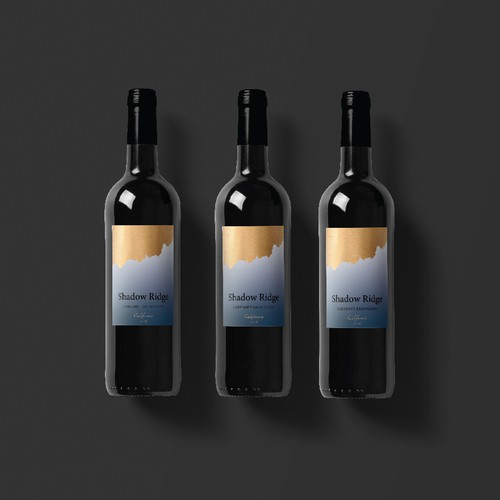 minimalist wine label