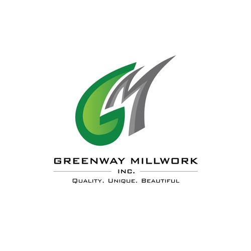 Greenway Millworks logo design.