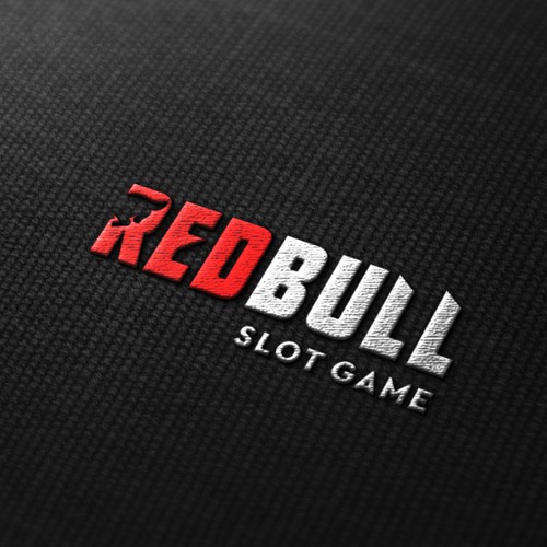 powerfull logo design for redbull slot game