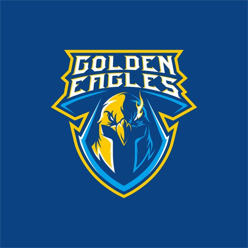 Golden eagles basketball team logo