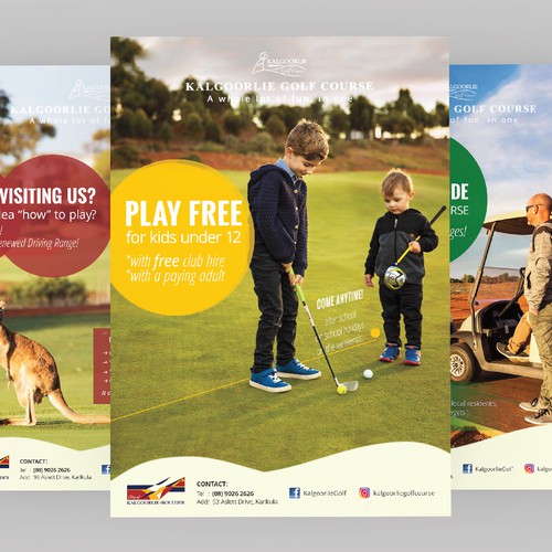 Flyer design for Kalgoorlie Golf Course