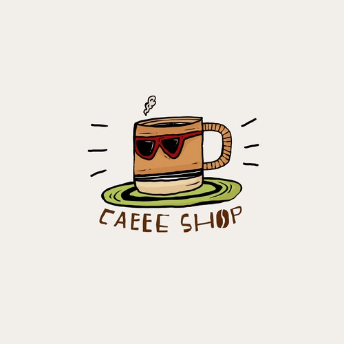 Glass for caeee shop