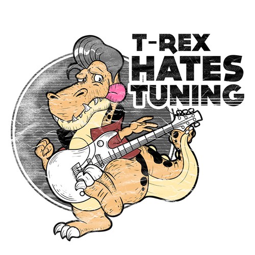 T-Rex Playing guitar