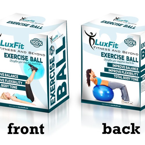 Exercise ball pack