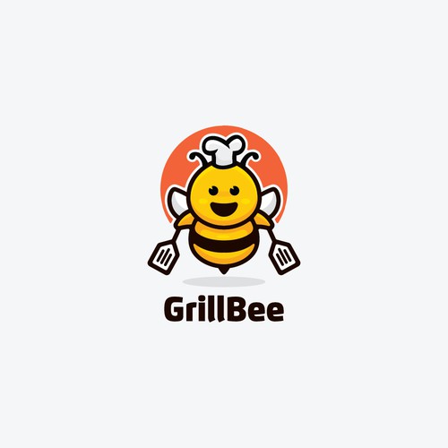 Fun logo for GrillBee
