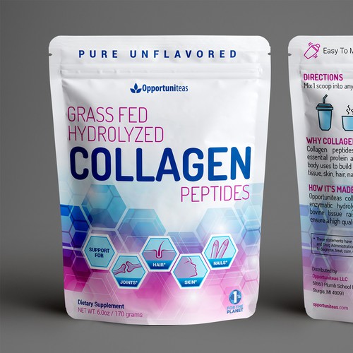Opportuniteas' Collagen Supplement Pouch