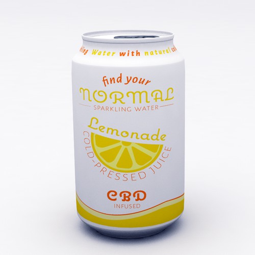 Product label design for CBD infused sparkling water