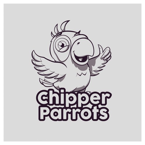 "Chipper Parrots" Logo / Mascot Design