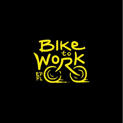 Playful logo for Bike to Work