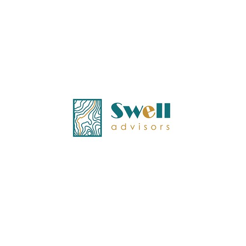 Logo for the company that offers bookkeeping + financial services. Inspired by the power and beauty of ocean swells.