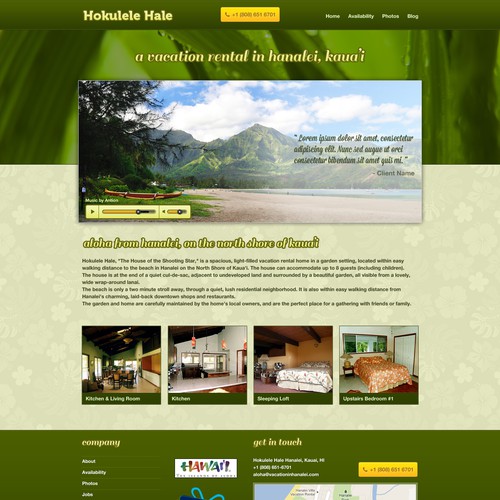Hokulele needs a new website design