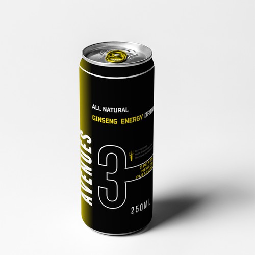 Minimalist High Class All Natural Energy Drink