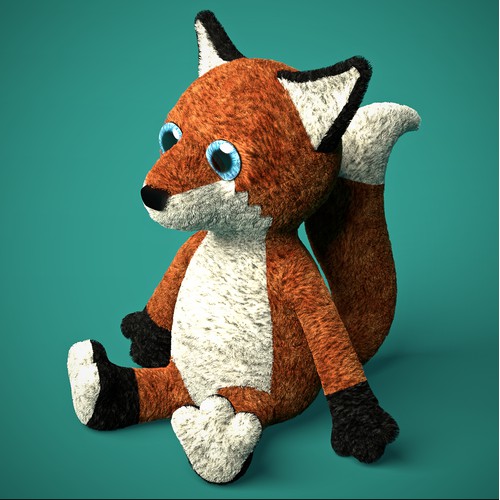 Fox Plush Toy — 3D Model