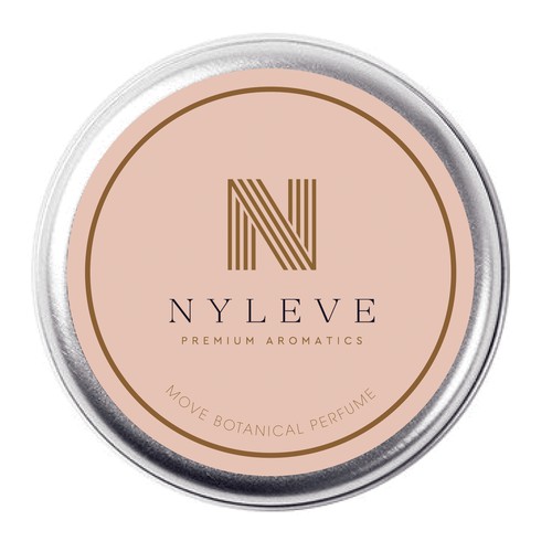  Natural Perfume Brand label for white Round Metal Balm Tin