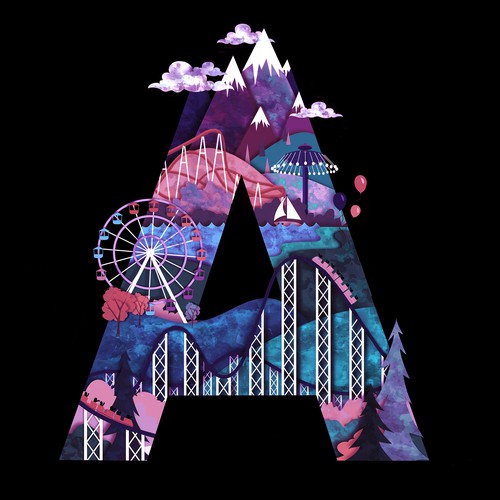 Letter Illustration - A