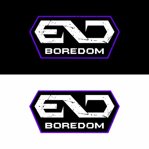 futuristic logo for end boredom 
