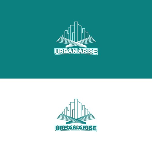 A modern chic sophisticated commercial real estate logo