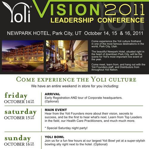 Design for Yoli, Inc Conference 2011
