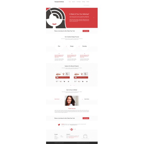Creative Website Design Concept