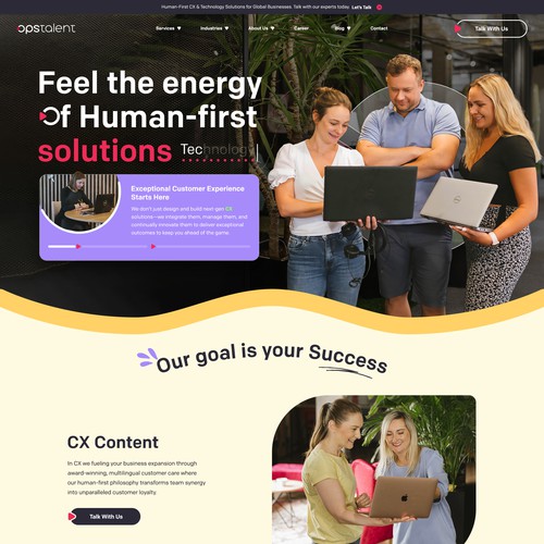 OpsTalent Website Design