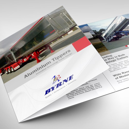 Guaranteed! - Trifold brochure design for Byrne Trailers