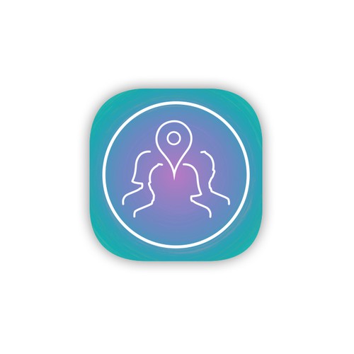Logo for event-social app based on aura