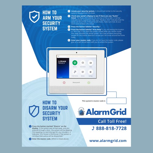 Flyer Design for Home Security Equipment product