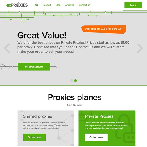 ezProxies web design