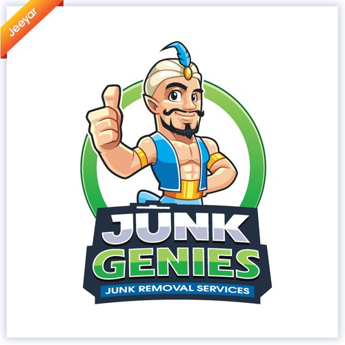 JUNK GENIES logo design