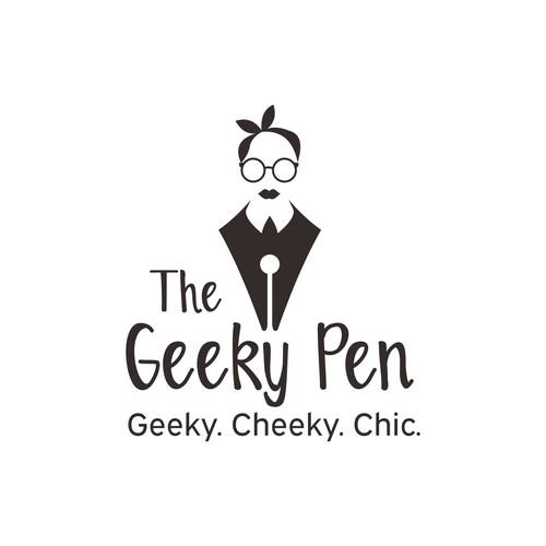 Quirky logo for writer