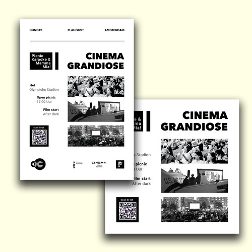 Flyer for Outdoor Cinema Event