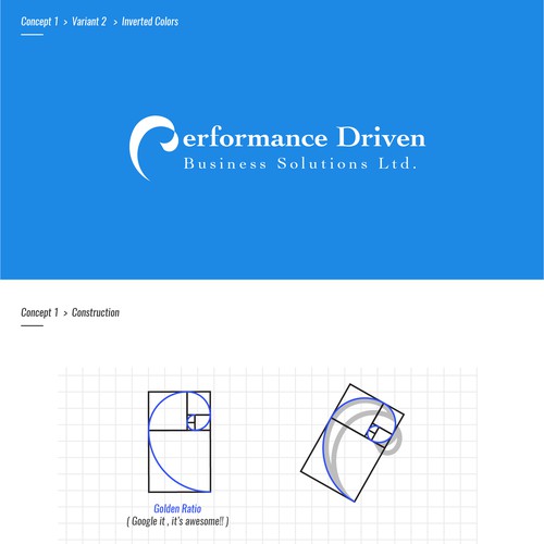 Performance Driven - Logo Design Concept 1