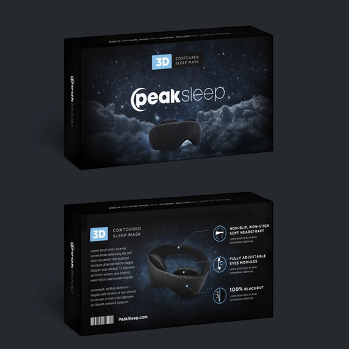 Sleep Mask packaging concept