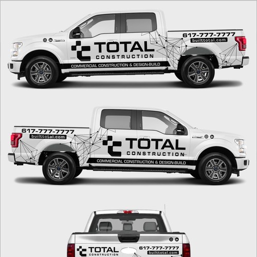 truck wrap for total construction