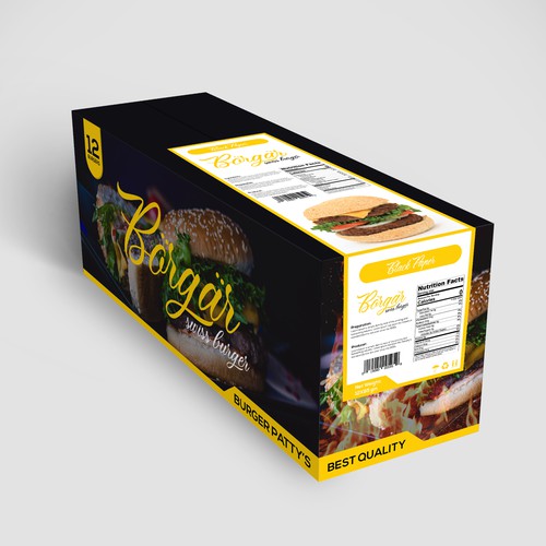 Box for burger pattys!