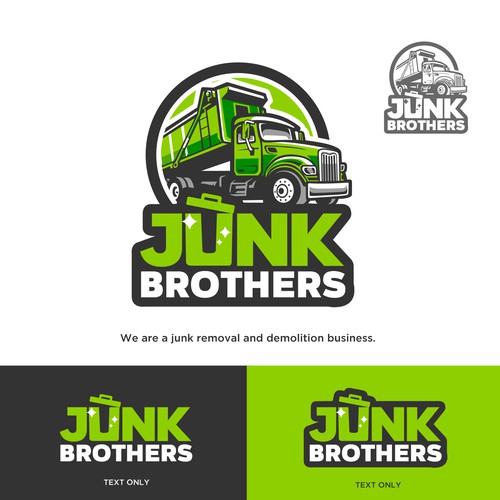 We are a junk removal and demolition business