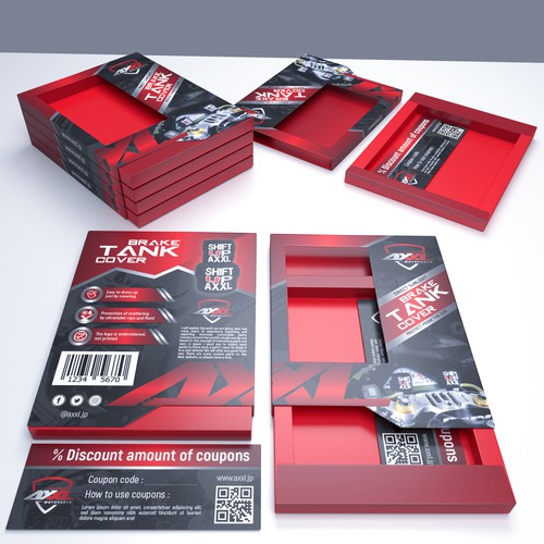 A package of motorcycle parts with cool luxury