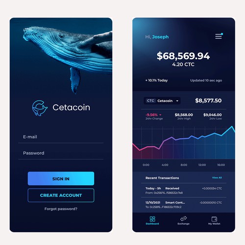 APP Design for Cryptocurrency